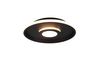 Plafonnier noir mat  salle de bain LED ASCARI IP44  de TrioLighting