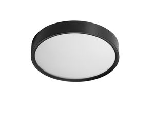 Plafonnier rond ASLI IP44 pour salle de bain finition Noir mat