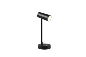 Lampe de bureau rechargeable noire LENNY