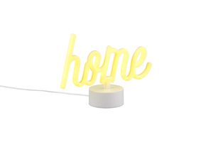 Lampe décorative mot "HOME" Plastique Blanc 1W