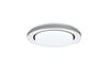 Plafonnier LED rond moyen noir mat ATRIA