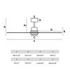 Ventilateur plafond LANTAU bois clair– Moteur – Télécommande – connecté Smart Tuya – Été/hive
