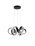 Suspension noir mat CARRERA LED de TrioLighting