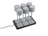 Pack 6 lampes à poser tactiles rechargeables gris 1.5W FERNANDEZ