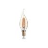 Ampoule flamme ambre coup de vent LED 4W E14 2200°K lumière dorée