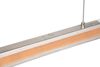 Lustre Led nickel mat et bois DEACON de TrioLighting