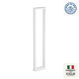 Borne rectangulaire profil aluminium IP66 ARKE 1000 en blanc RAL9010