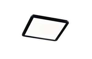 Plafonnier LED carré noir mat CAMILLUS 24W