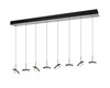 Suspension LED GUANO 8 Lumières - Nickel Mat | Lift Me & 3 Teintes CCT XL