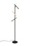 Lampadaire LED Trio Fiato 452010317 – 3 sources dimmables noir/beige