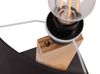 Lampe de table RAHUL – Bois et tissu avec double éclairage et variateur