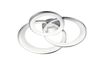 Plafonnier 3 cercles chrome/blanc LED GRANADA de TrioLighting