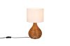 Lampe en Rotin Naturel et Tissu Blanc SPROUT de Triolighting