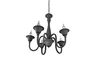 Lustre chandelier anthracite 5 branches ELSA de TrioLighting