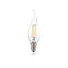 Ampoule flamme claire coup de vent LED 4W E14 3000°K lumière chaude