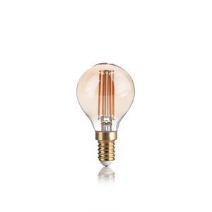 Ampoule sphérique ambre LED 4W E14 2200°K lumière dorée