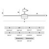 CRUISER L – Ventilateur plafond design 132 cm avec LED et télécommande
