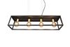 Lustre rectangulaire tubes noirs VITO de Triolighting