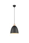 Suspension cloche noir mat JAGGER de TrioLighting