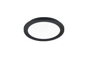 Plafonnier LED rond noir mat  CAMILLUS 15W