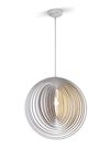 Lustre BOOLAN en cercles concentriques bois clair de TrioLighting