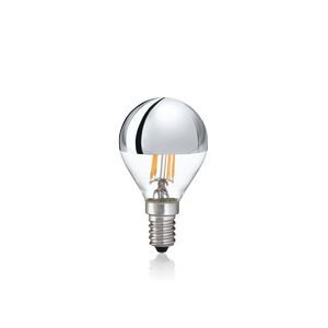 Ampoule sphérique calotte argentée LED 4W E14 3000°K