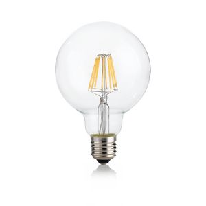 Globe clair 95mm LED 8W E27 4000°K lumière blanche