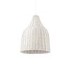 Suspension HAUNT en osier naturel finition Blanc 