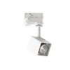 Spot Mouse Track carré sans lampe pour rail triphasé finition Blanc mat 