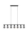 Lustre 7 douilles noir mat VANNES de Triolighting