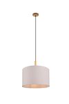  Suspension KORBA bois avec  abat-jour tissu de TrioLighting