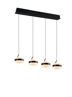 Suspension LED Dios Noir Mat 4 Têtes CCT/SwitchDimmer LiftMe - Trio Lighting 331410432