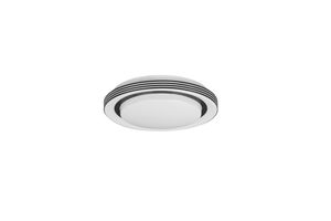 Plafonnier LED petit rond noir mat ATRIA