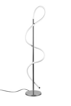 Lampadaire ARGOS chrome spirale design de Triolighting