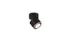 Spot noir mat rond TAURUS de Triolighting