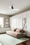 MINI ETERFAN – Ventilateur de Plafond noir brillant avec Led au Design Contemporain
