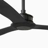 Ventilateur de plafond Just FAN XL noir mat avec télécommande
