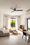 Ventilateur de plafond noir PUNT TUB – Silencieux, lumineux et efficace