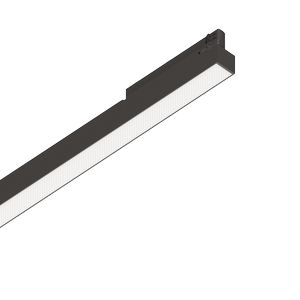 Barre linéaire UGR 27W UGR<22 pour rail triphasé finition Noir mat 