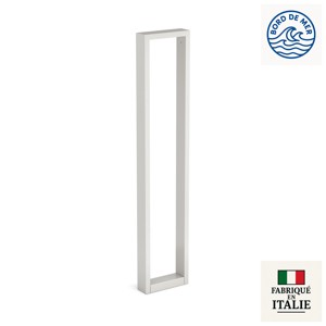 Borne rectangulaire profil aluminium IP66 ARKE 1000 en gris clair RAL7044