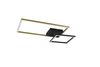 Plafonnier Led laiton mat carré et rectangle PADELLA TrioLighting