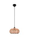  Lustre INGA E27 tressage rotin de TrioLighting