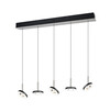 Suspension LED GUANO 5 Lumières - Nickel Mat | Lift Me & 3 Teintes CCT