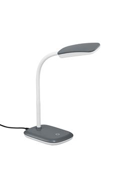 Lampe de bureau BOA titane/blanche de TrioLighting