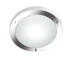 Plafonnier Condus rond nickel mat pour salle de bain IP44 