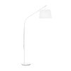 Lampadaire cintré DADDY avec abat-jour finition Blanc mat 