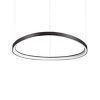 Suspension GEMINI avec profilé aluminium plat Led finition Noir mat 