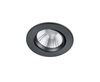 Spot rond inclinable encastré ZAGROS noir mat IP23