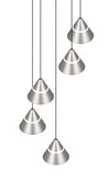Suspension Ronde ROMEO Nickel 5 Cônes (Lift Me) - 337030507