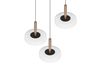 Suspension CELESTE – Élégance en verre et métal avec variateur LED